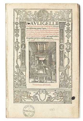 SCIENCE.  Macrobius, Ambrosius Theodosius. In somnium Scipionis. 1524 + Gellius, Aulus.  Noctium Atticarum.  1524